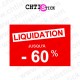 chtistick Autocollant liquidation 