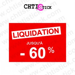 chtistick Autocollant liquidation 