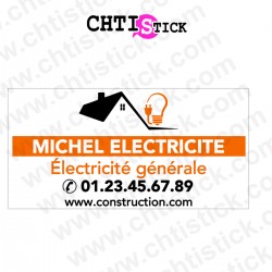 Chtistick Marquage fourgon electricien