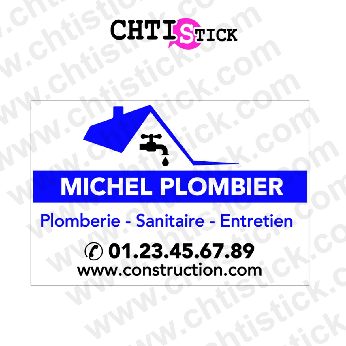 Chtistick Marquage vehicule plombier