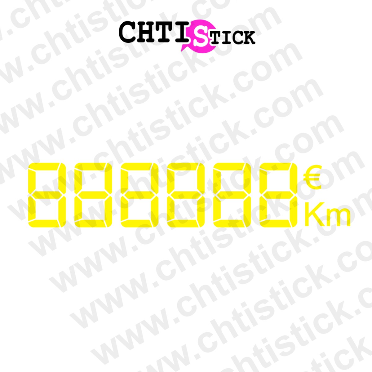chtistick CHIFFRES ADHESIF DIGITAL KM ET PRIX