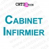 Chtistick Lettrage vitrine infirmier