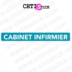 Lettrage vitrine cabinet infirmier