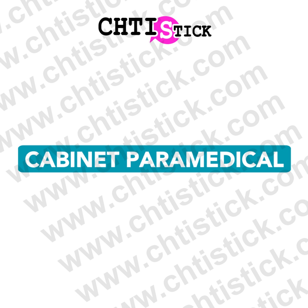 Chtistick Lettrage vitrine paramedical