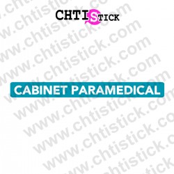 Chtistick Lettrage vitrine paramedical