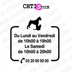 chtistick Stickers pour salon de toilettage