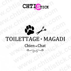 chtistick STICKER LETTRAGE SALON TOILETTRAGE