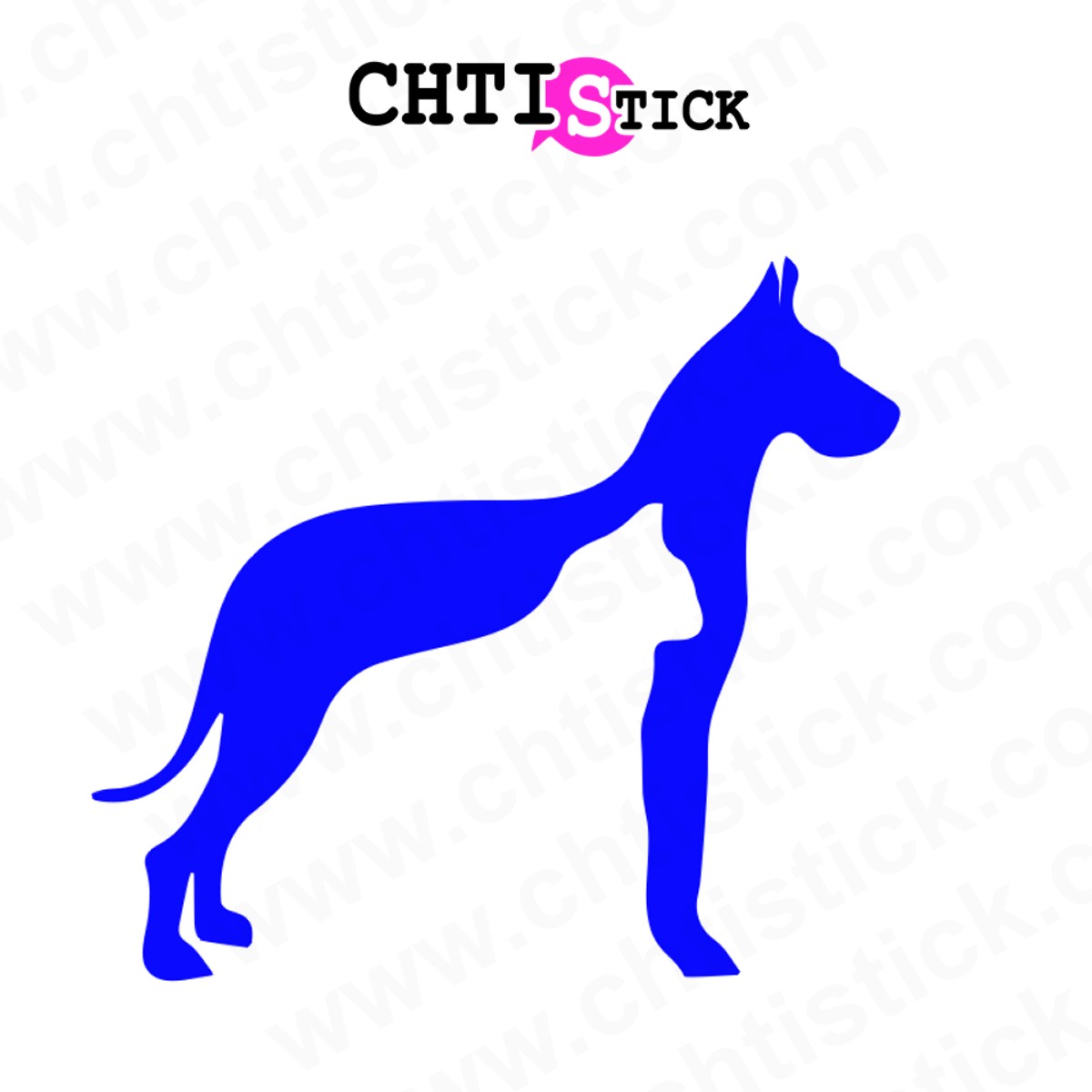 chtistick AUTOCOLLANT SALON TOILETTAGE