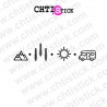 chtistick Stickers camping car aventure