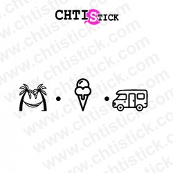 Décoration camping car logo