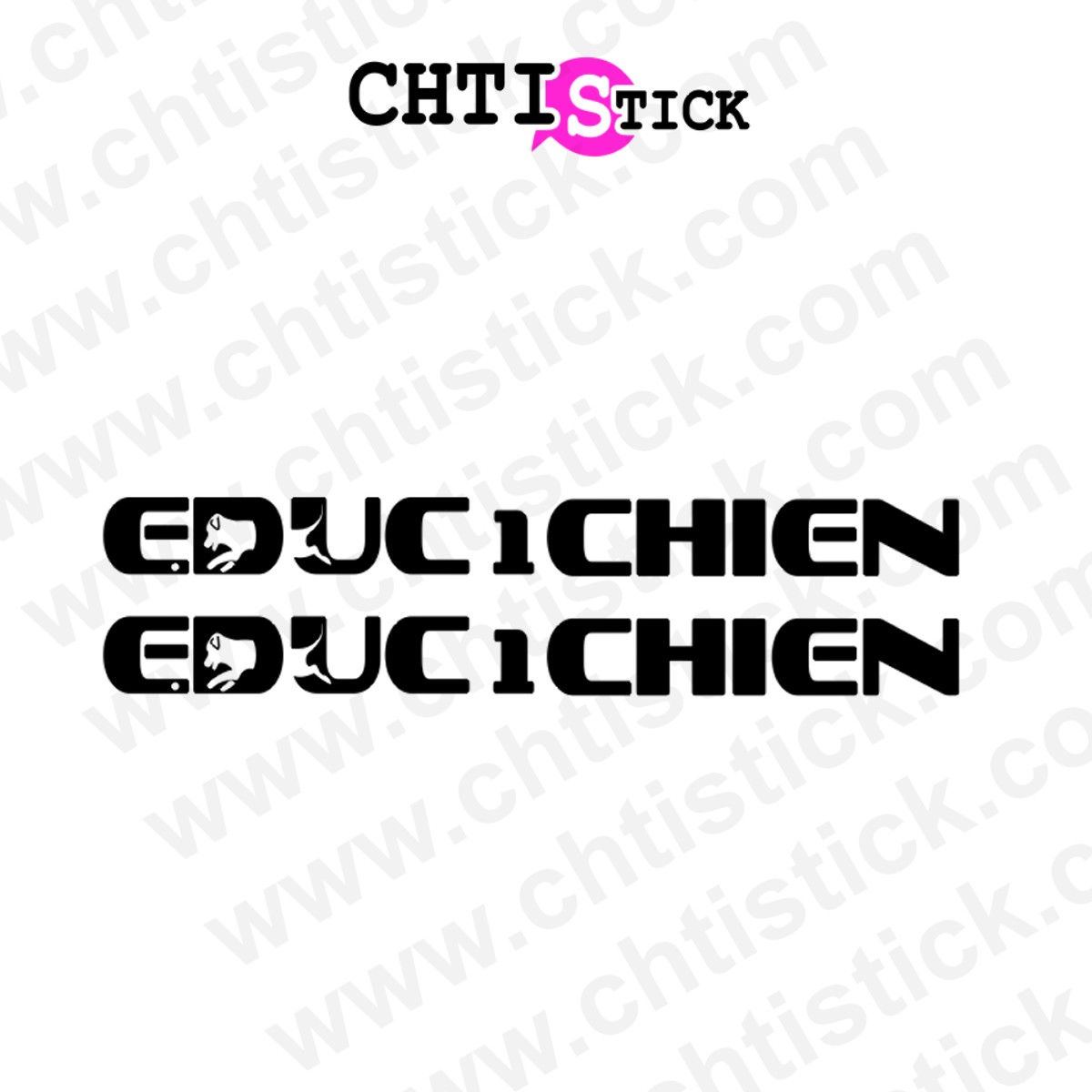 chtistick Autocollant client Educ chient