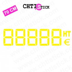 chtistick STICKER CHIFFRES DIGITAUX HT 70cm