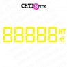 CHTISTICK STICKERS CHIFFRES DIGITAUX HT