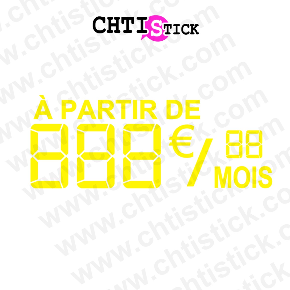 chtistick Autocollant chiffres digitaux à partir de