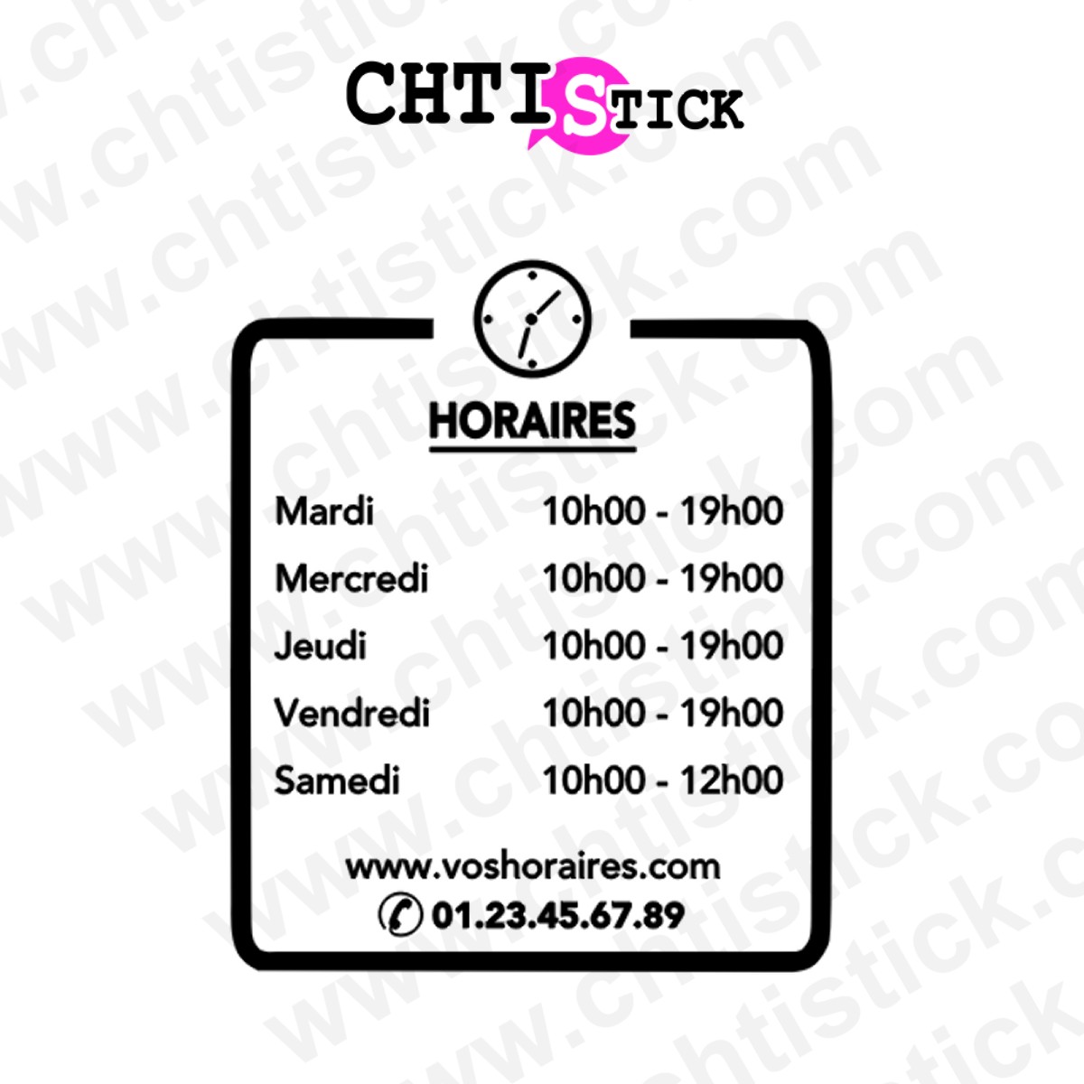 Chtistick Stickers horaires d' ouverture boutique
