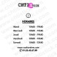 chtistick Stickers horaires horloge