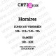 chtistick Stickers horaires tendance