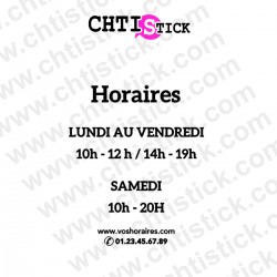 chtistick Stickers horaires tendance