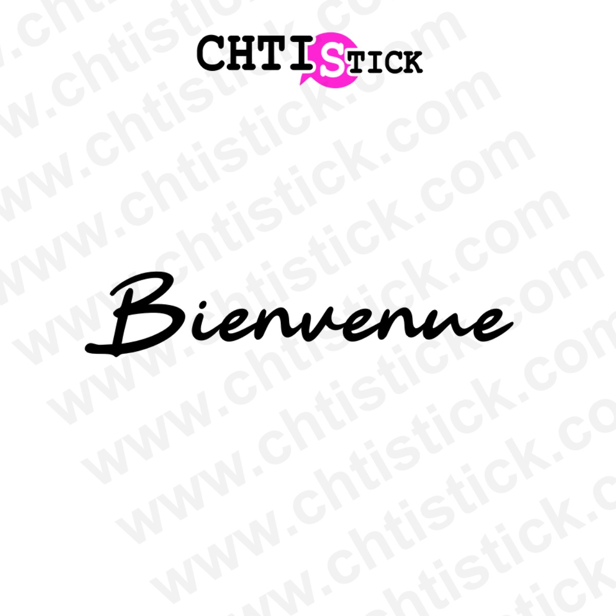 chtistick Autocollant Bienvenue horaires