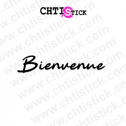 chtistick Autocollant Bienvenue horaires