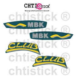 Kit Stickers MBK 51 CLUB Vert