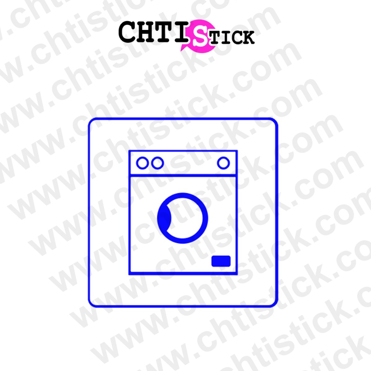 chtistick décoration vitrine laverie