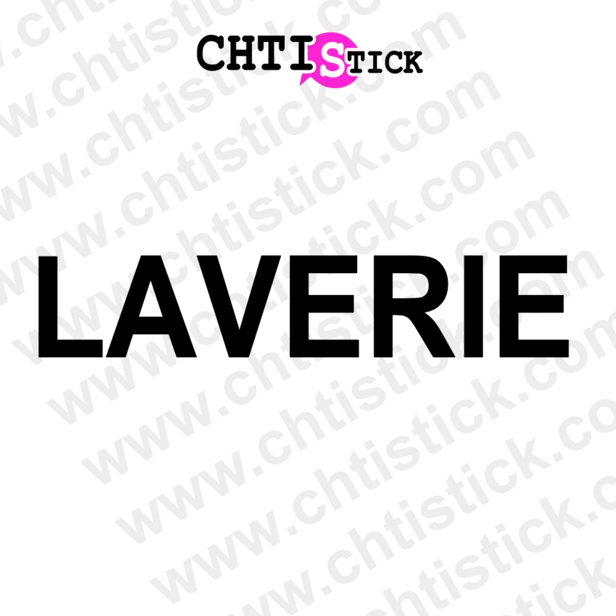 Lchtistick lettrage vitrine laverie