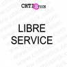 chtistick Lettrage vitrine libre service