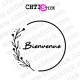 chtistick Stickers vitrine bienvenue fleurs
