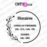 CHTISTICK Stickers horaires cercle fleurs