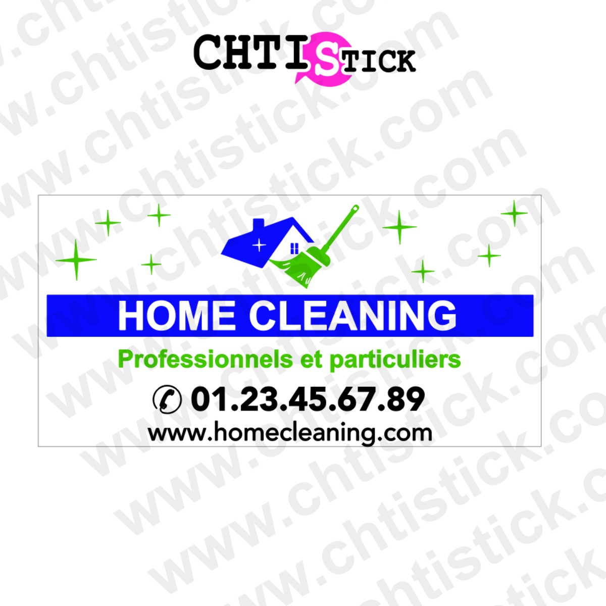 Chtistick autocollant Service nettoyage