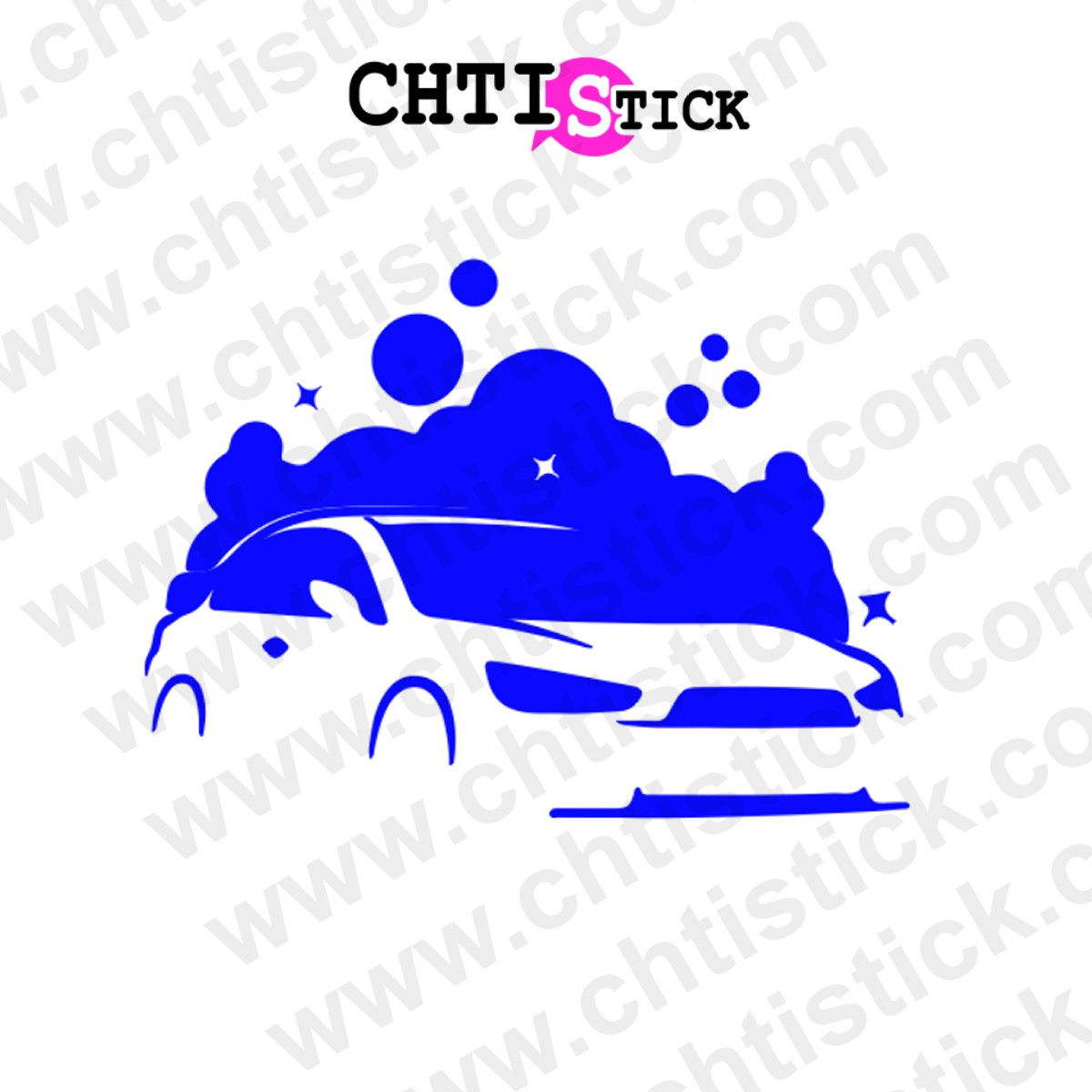 Logo lavage voiture autocollant