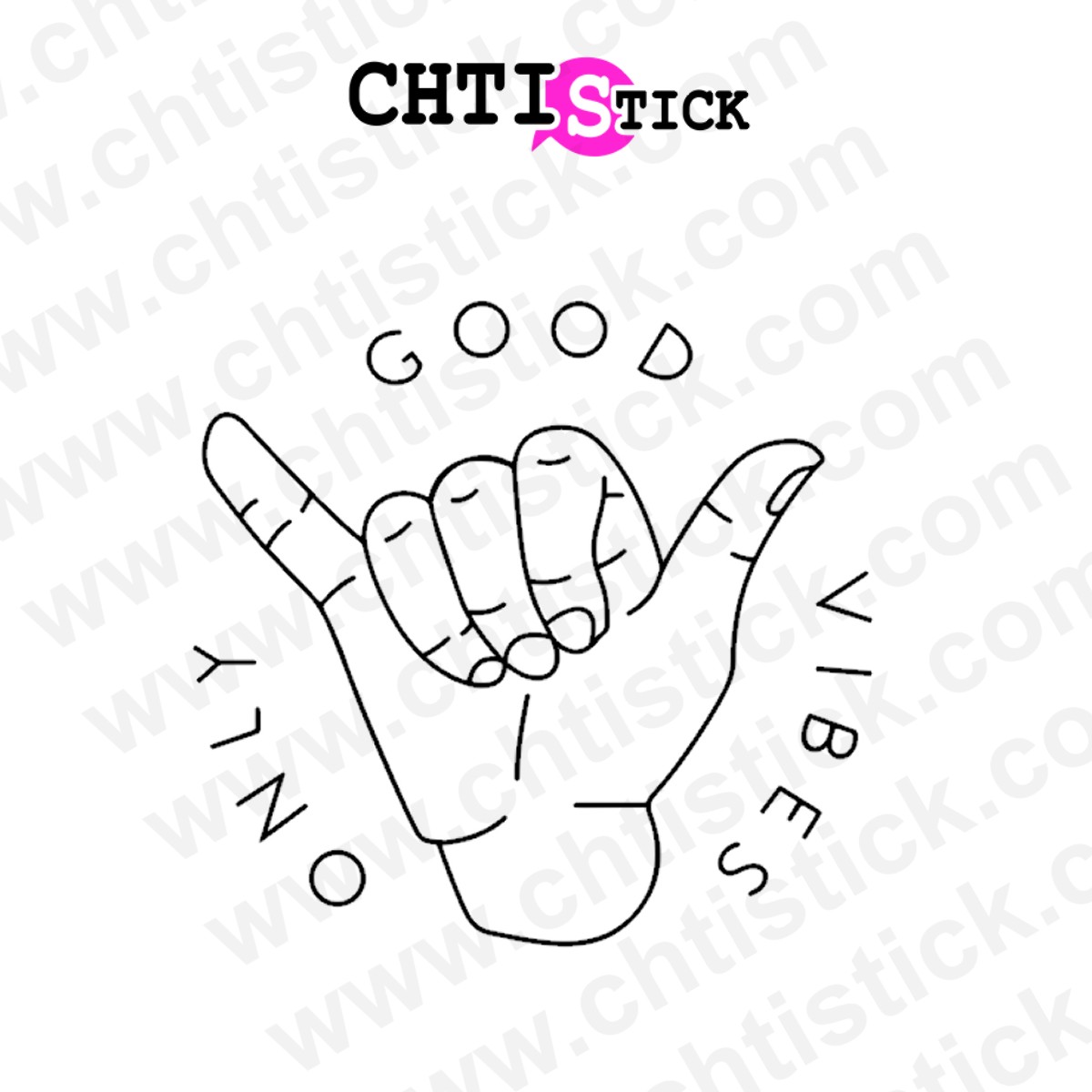 chtistick Stickers camping car good vibes