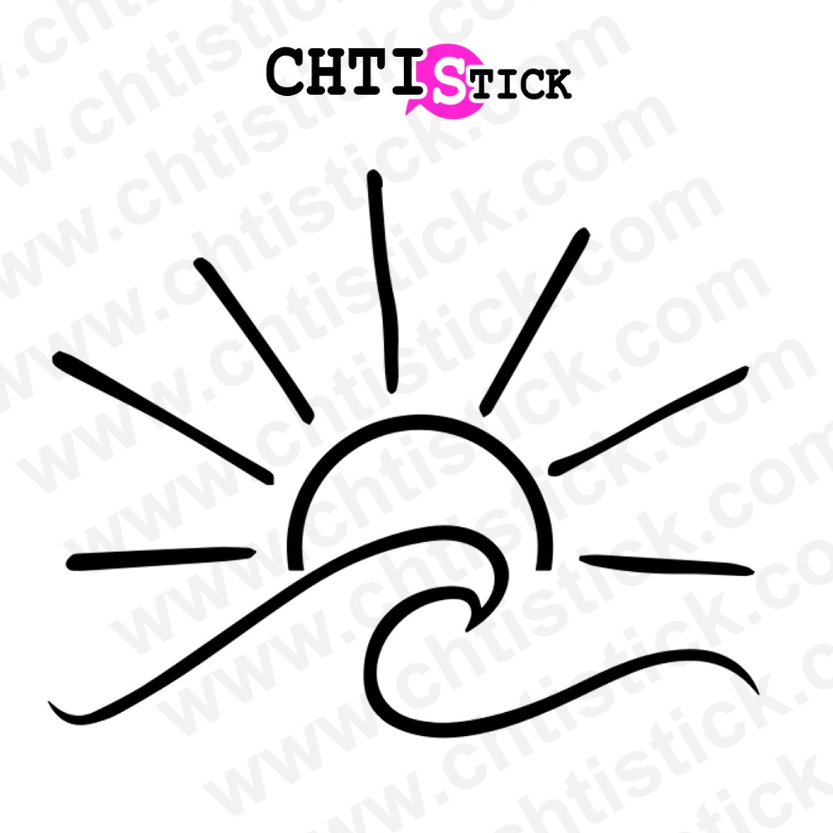 Stickers camping car vague