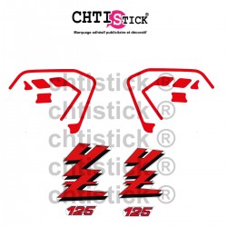 chtistick Stickers YAMAHA 125 YZ 89
