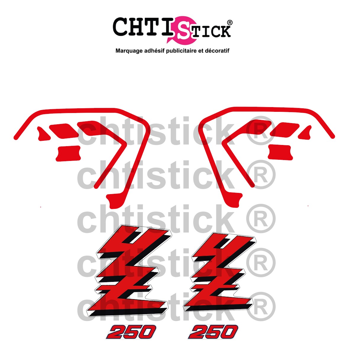 chtistick Stickers YAMAHA 250 YZ 89