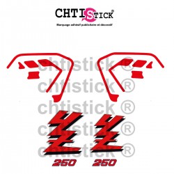 chtistick Stickers YAMAHA 250 YZ 89