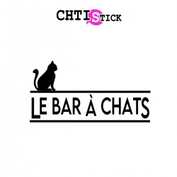chtistick Autocollant bar à chats