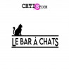 chtistick Autocollant bar à chats