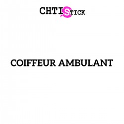 chtistick Lettrage coiffeur ambulant