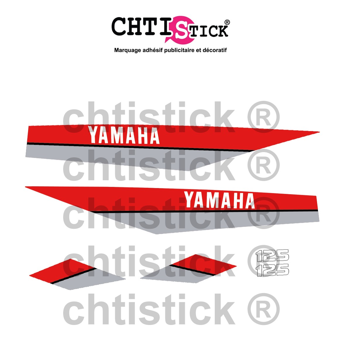 chtistick STICKERS YAMAHA 125 DTMX 80 GR