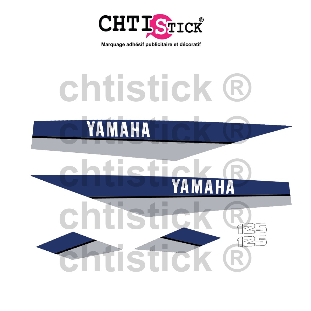 chtistick STICKERS YAMAHA 125 DTMX 80 GB