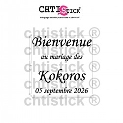 STICKER MARIAGE PERSONNALISE