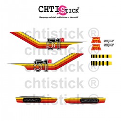 chtistick Stickers MOTOBECANE MBK 51 V