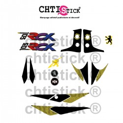 chtistick Stickers Peugeot 103 RCX Jaune