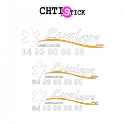 chtistick MARQUAGE AMBULANCE ESCULAPE