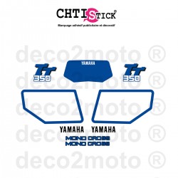STICKERS YAMAHA TT 350 BLEUE
