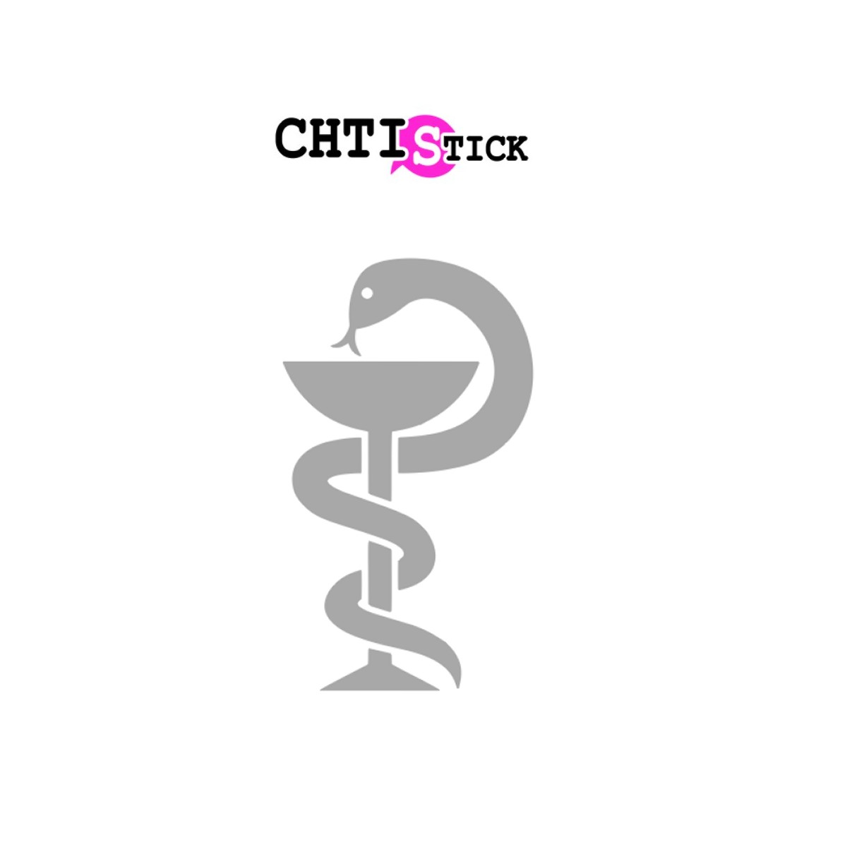 chtistick STICKERS CADUCEE MEDICAL DEPOLI
