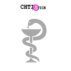 chtistick STICKERS CADUCEE MEDICAL DEPOLI