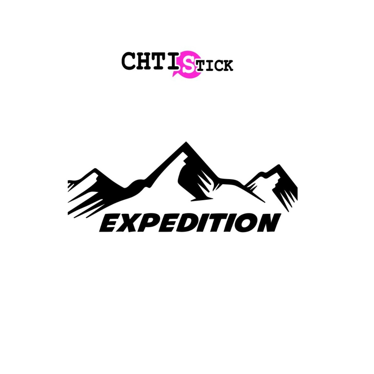 Sticker camping car expedition